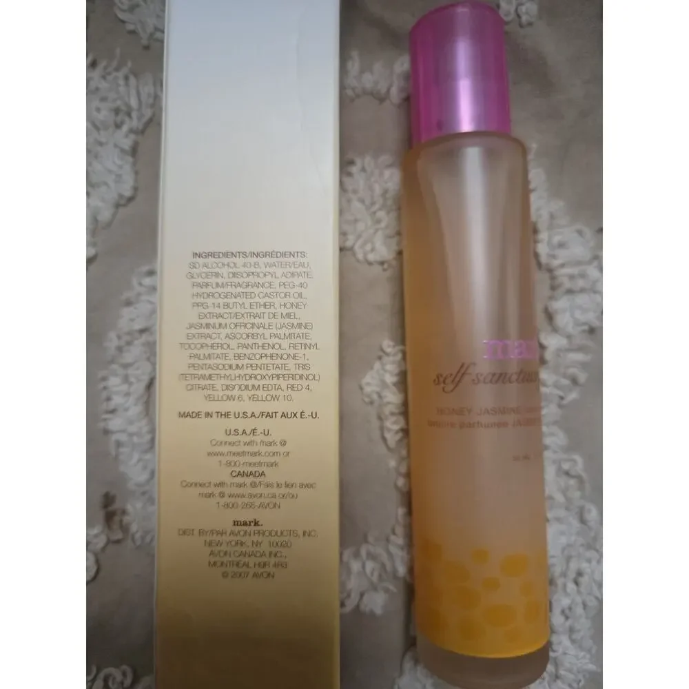 Avon Mark Self Sanctuary Honey Jasmine Scent Mist 1.7 oz Spray Bottle NIB 2007